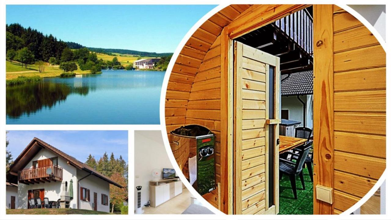 Seepark Kirchheim Ferienhaus Bei Vera Mit Sauna Dış mekan fotoğraf